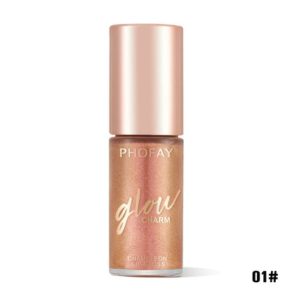 PHOFAY Shimmer Lip Gloss with moisturizing benefits and sparkling finish