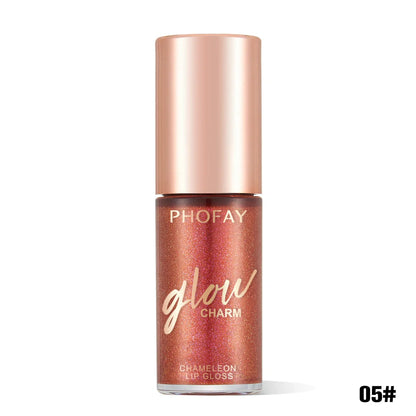 PHOFAY Shimmer Lip Gloss with moisturizing benefits and sparkling finish