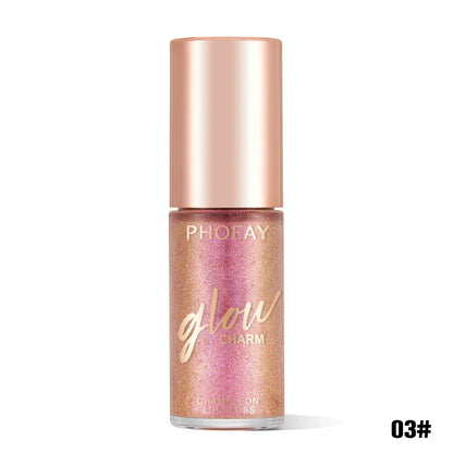 PHOFAY Shimmer Lip Gloss with moisturizing benefits and sparkling finish