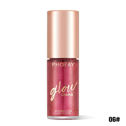 PHOFAY Shimmer Lip Gloss with moisturizing benefits and sparkling finish