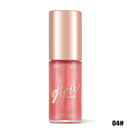PHOFAY Shimmer Lip Gloss with moisturizing benefits and sparkling finish