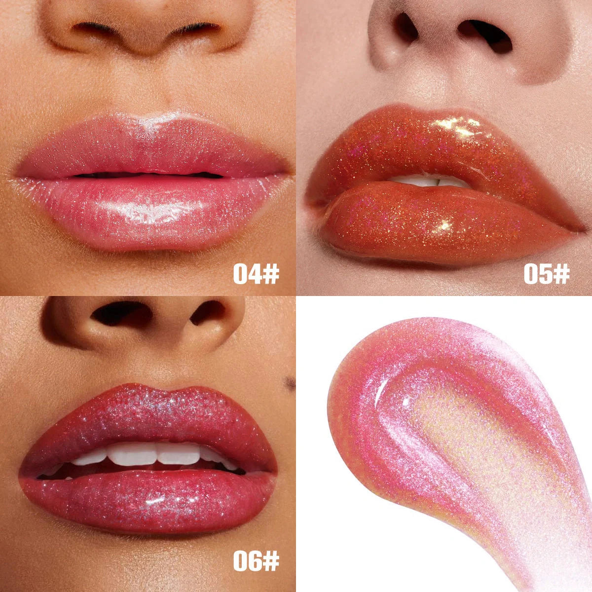 PHOFAY Shimmer Lip Gloss with moisturizing benefits and sparkling finish