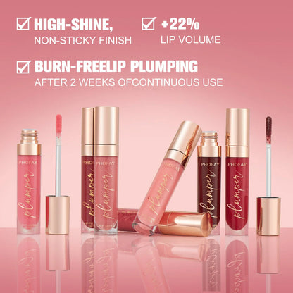 PHOFAY Shiny Lip Plumper Gloss for fuller, glossy lips