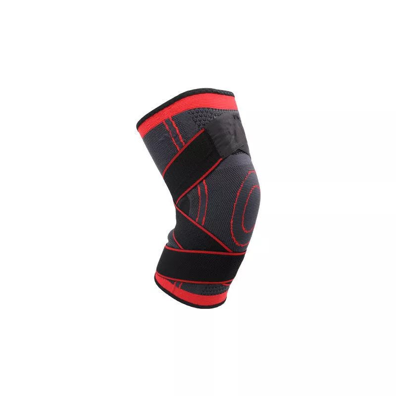 Nylon knitted knee pad for sports and fitness in various colors and sizes