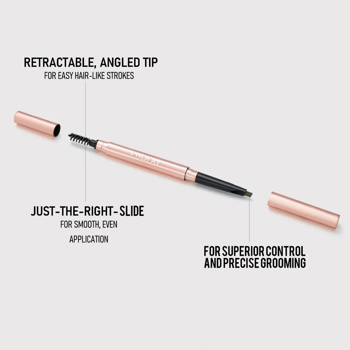 PHOFAY Waterproof Eyebrow Pencil for natural-looking, smudge-proof brows