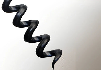 Black electric wine bottle opener with automatic cork removal and integrated foil cutter