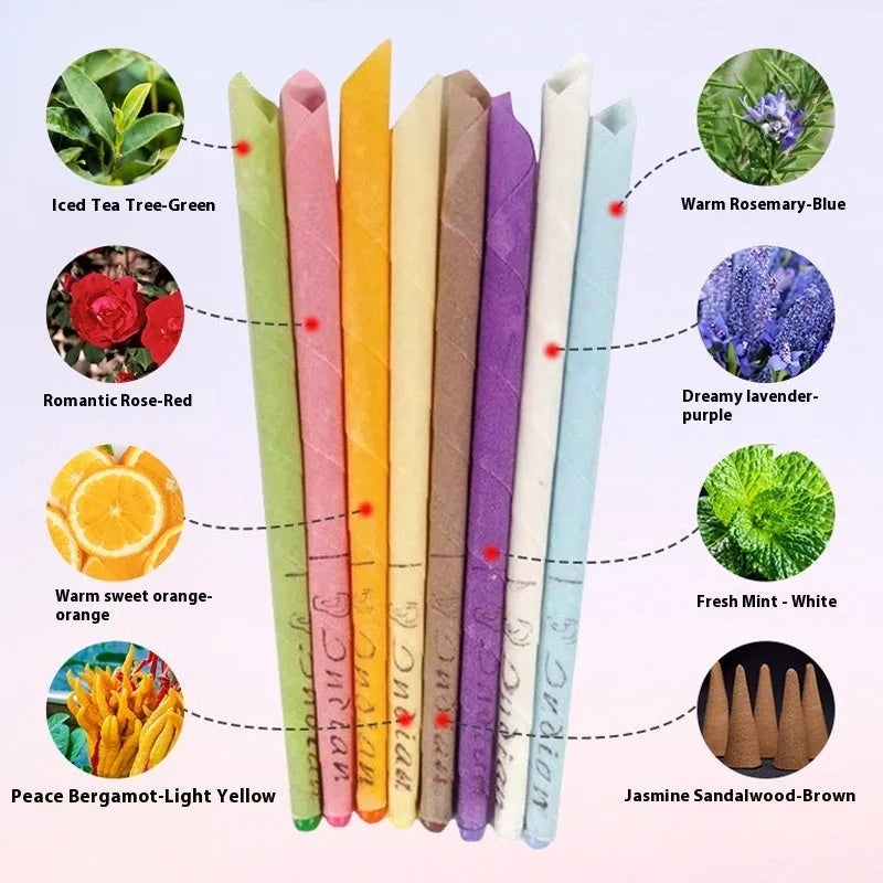 MQ Horn colour ear candles health massage suit with 16 candles, 8 protection boards and 16 cotton swabs