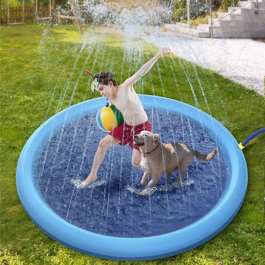 Splash Pad for Kids and Pets - Durable, Non-Slip Outdoor Water Play Mat for Refreshing Backyard Fun