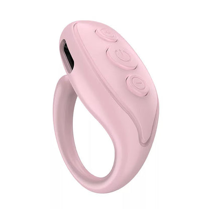 Ring Bluetooth Remote Control for Mobile Phone Self-timer in black, white, or pink