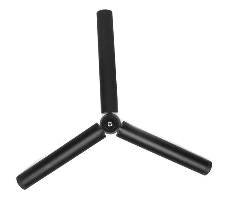 Black aluminium tripod stabilizer for Apple iPhone mobile phones