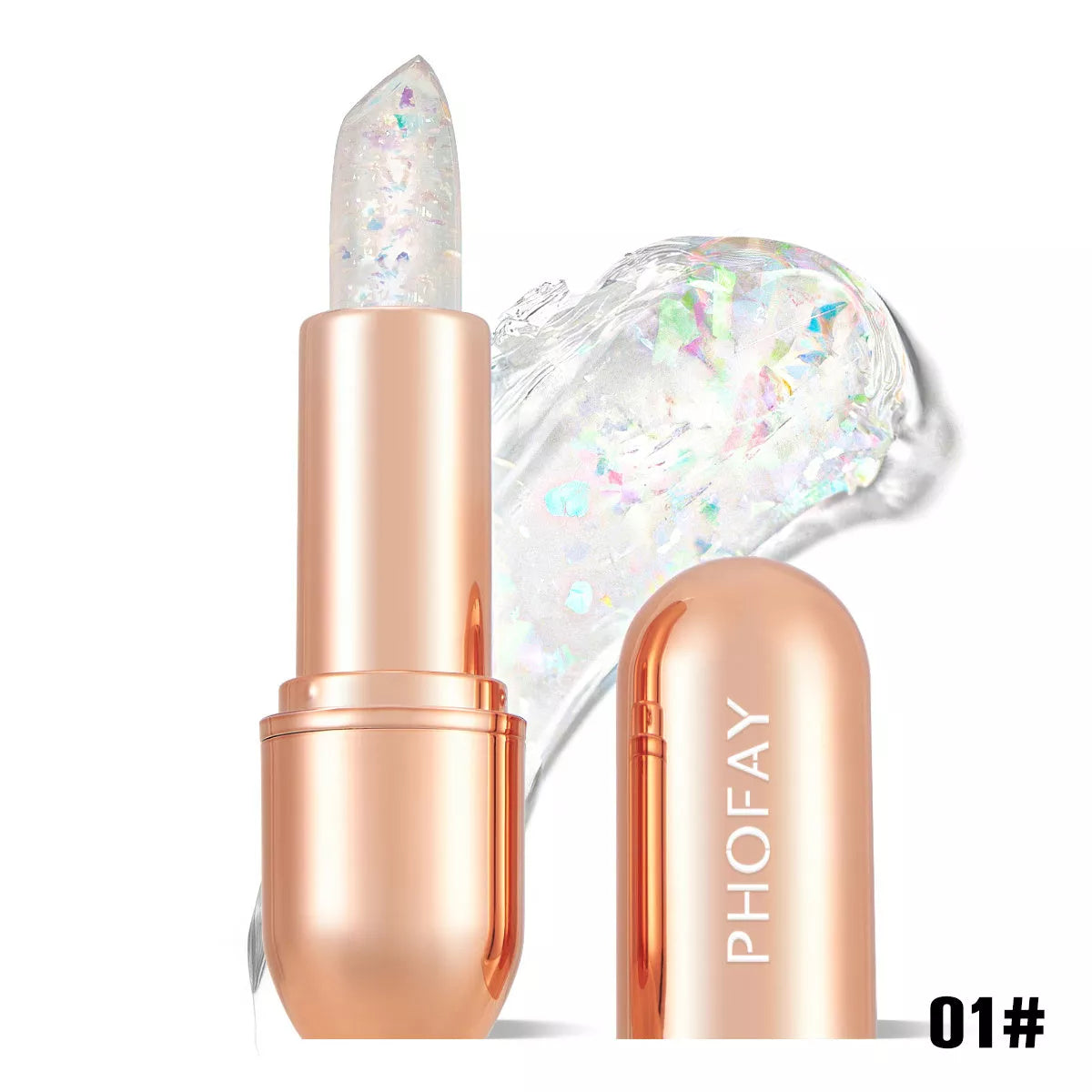 PHOFAY Moisturizing Jelly Warm Lipstick with temperature-activated color change