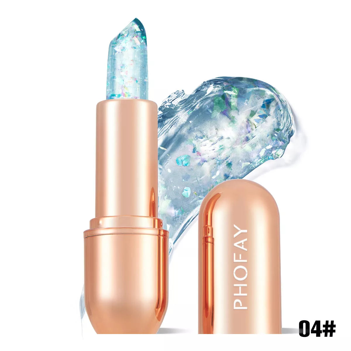 PHOFAY Moisturizing Jelly Warm Lipstick with temperature-activated color change