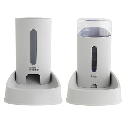 Transparent cat water fountain with 3800ml capacity in blue colour showing siphon water flow system