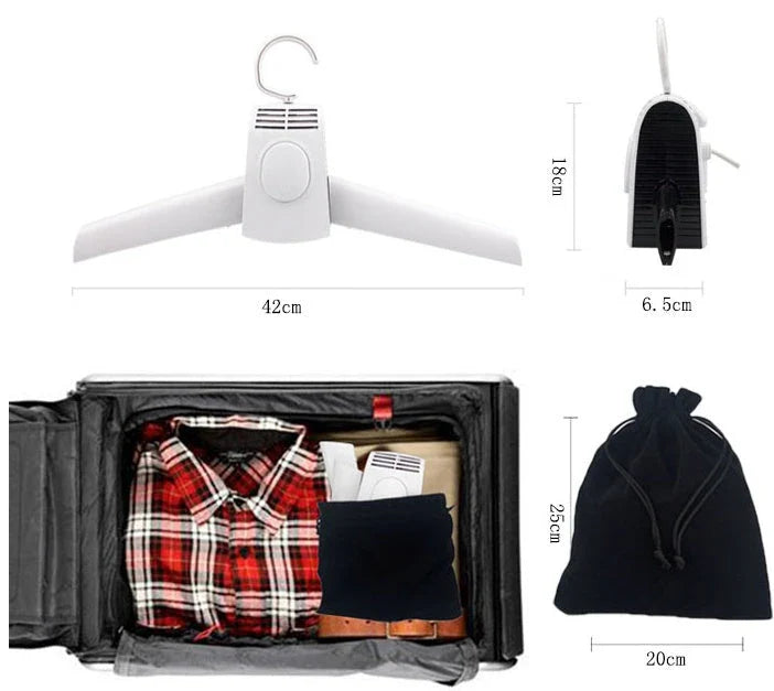 Portable Clothes and Shoe Dryer with Foldable Electric Design