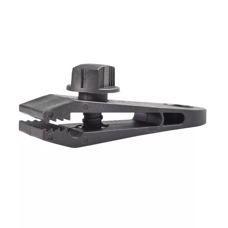Outdoor tent fixed plastic clip for securing canopies in windy conditions