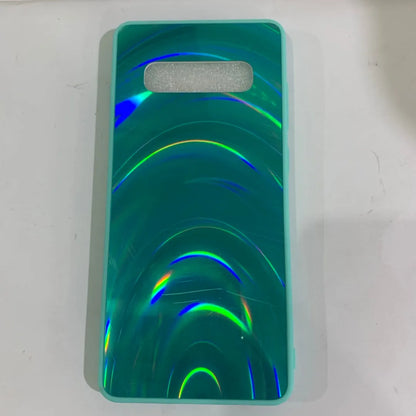 Marble-pattern shockproof silicone phone case for Samsung Galaxy models shown in multiple colours.