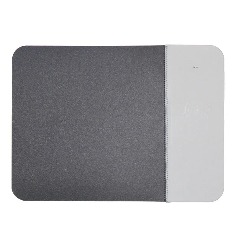 5W wireless charging mouse pad with high-precision fabric surface, natural rubber base, and anti-slip grip for seamless desk setup