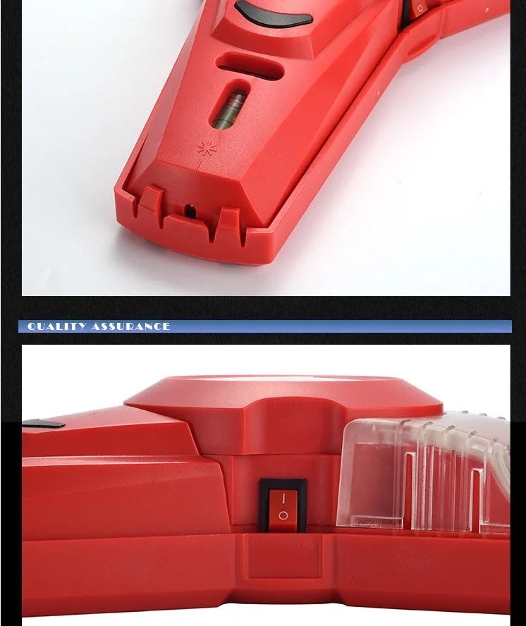 Red laser positioning level tool with infrared beam for woodworking marking