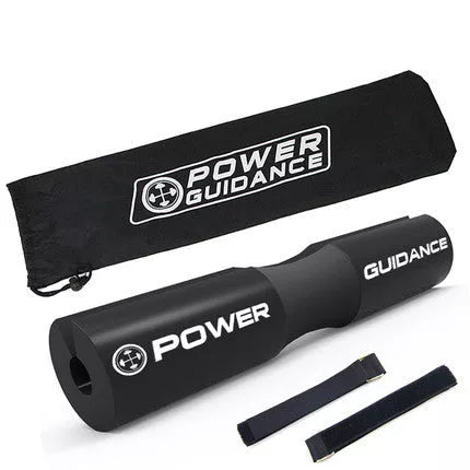 Barbell shoulder pad with high elasticity foam for squats, available in red and black