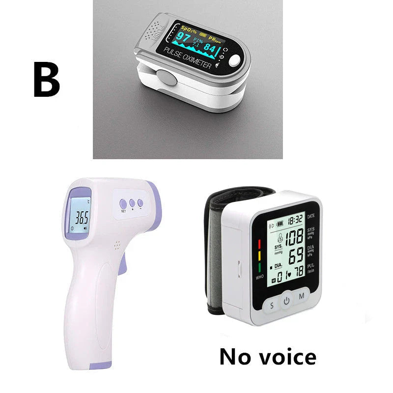 Wrist-worn digital blood pressure monitor with automatic measurement, voice playback, and advanced data tracking features