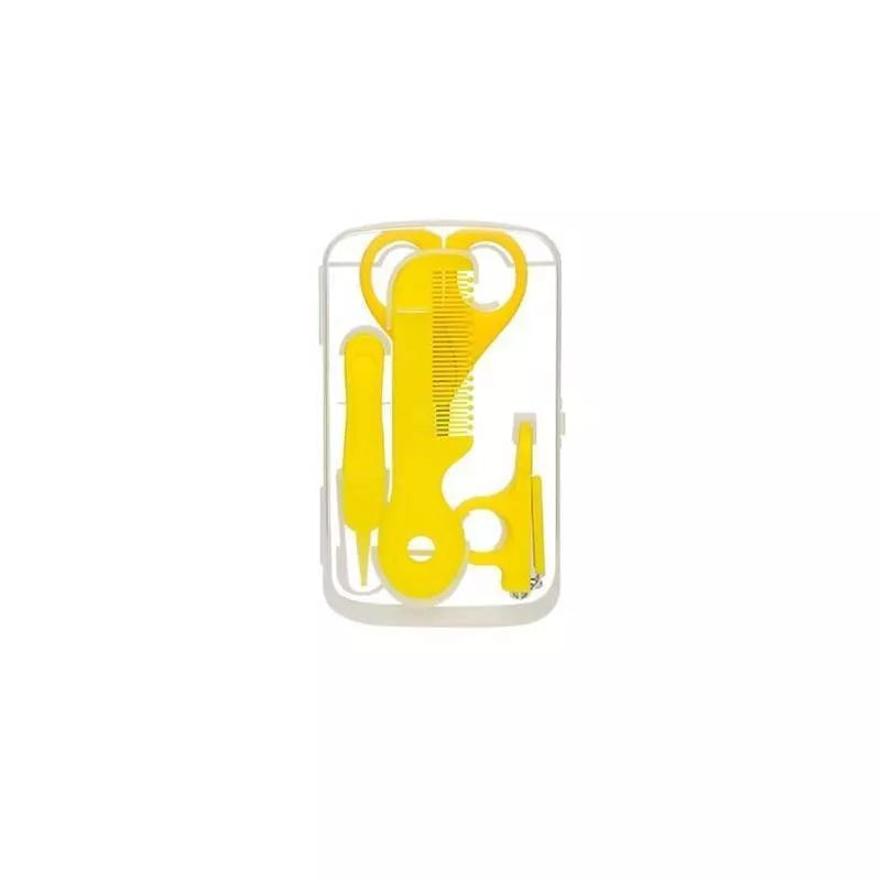 Baby nail clipper scissors and file set in stainless steel for safe nail care