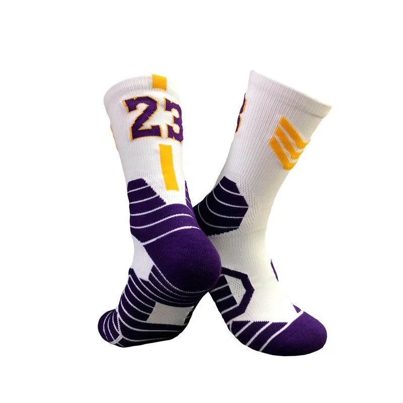 Premium basketball socks with moisture-wicking technology and supportive fit for enhanced sports performance
