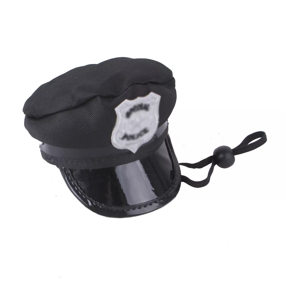 Cartoon-themed pet hat for cats with unique embroidery detailing