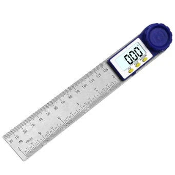 Stainless steel multifunctional woodworking electronic ruler with electronic measurement features
