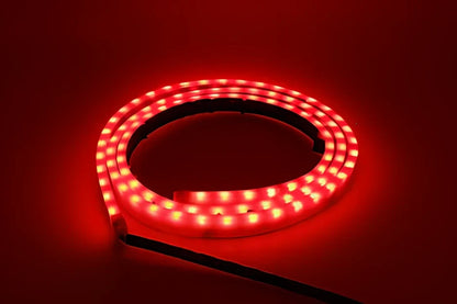 12V LED strip light for car decoration in blue and red colours, 90cm 120cm 150cm lengths