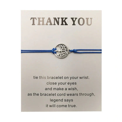 Handcrafted Tree of Life bracelet with adjustable woven design in various vibrant colors