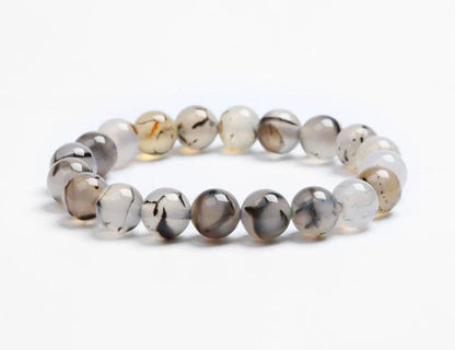 Handcrafted black lava beaded bracelet with seven chakra stones for healing and balance