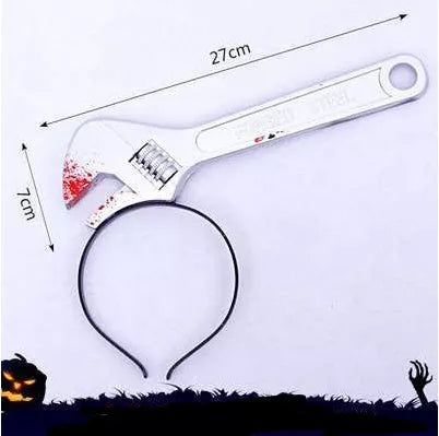 Halloween Tricky Item Headband with realistic neck effect for costumes