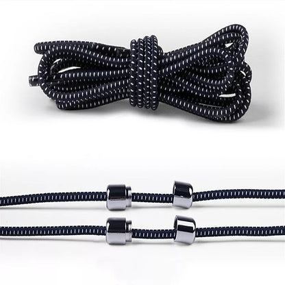 Lazy Laces shoe laces with metal buckles in various colors for a secure fit