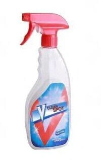 Effervescent spray cleaner bottle for automotive glass cleaning