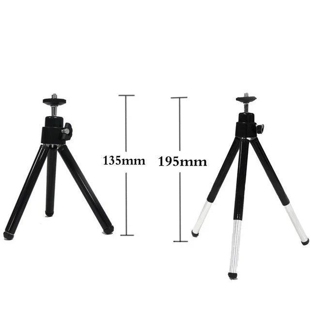 Compact and flexible tripod stand with 360-degree swivel for digital cameras and camcorders