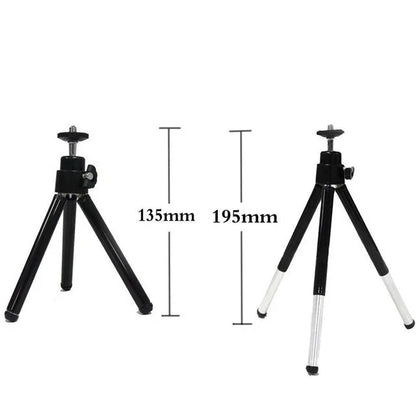Compact and flexible tripod stand with 360-degree swivel for digital cameras and camcorders