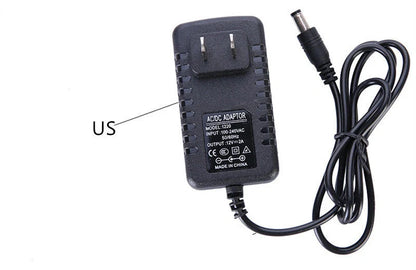 Dual-purpose electric air pump with household and car power options, designed for inflating tires, pool toys, and other items