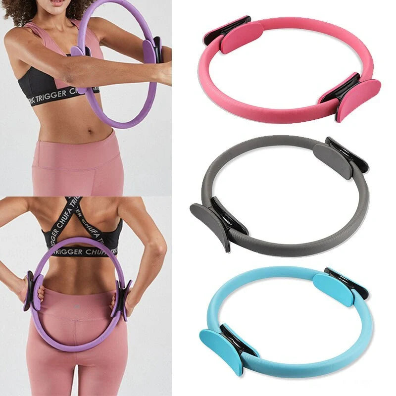 Dual Exercise Pilates Ring for core strengthening and posture correction in various colors