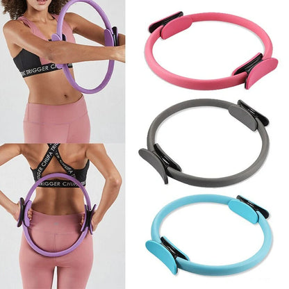 Dual Exercise Pilates Ring for core strengthening and posture correction in various colors