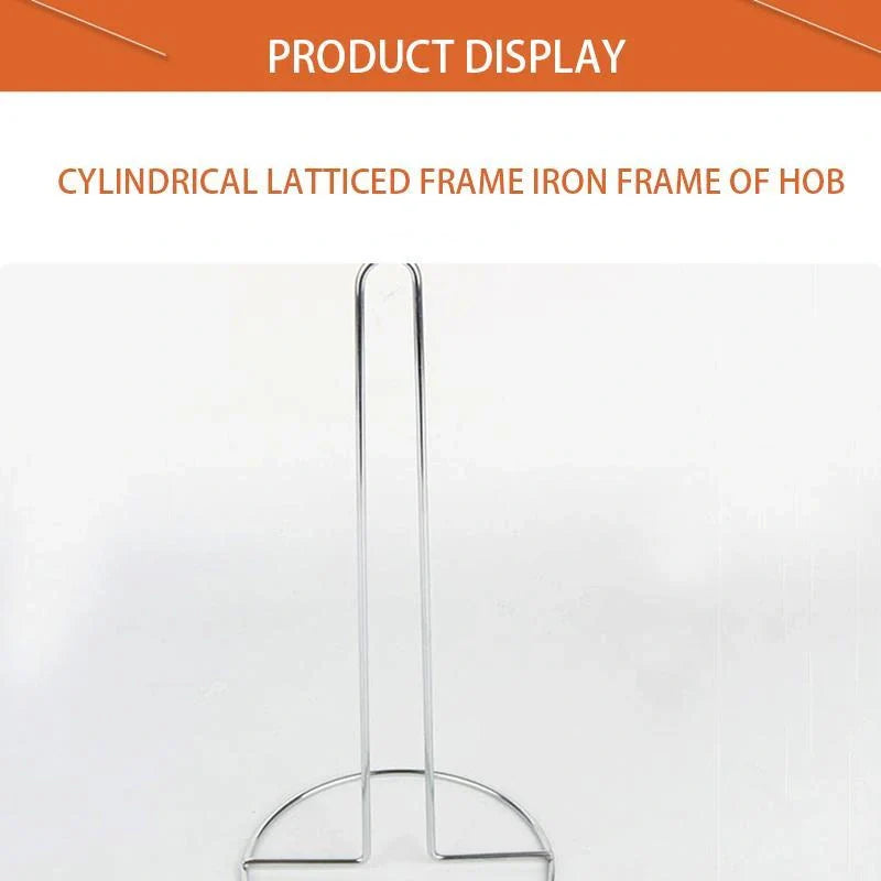Stainless steel vertical tissue holder with no-drill installation