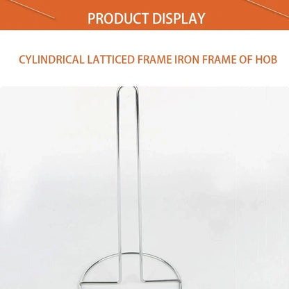 Stainless steel vertical tissue holder with no-drill installation