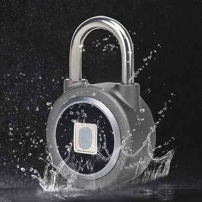 Bluetooth fingerprint padlock with durable aluminum alloy body and stainless steel locking mechanism