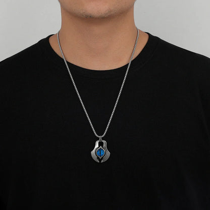 Elegant stainless steel clavicle chain with unique, irregular design inspired by European fashion