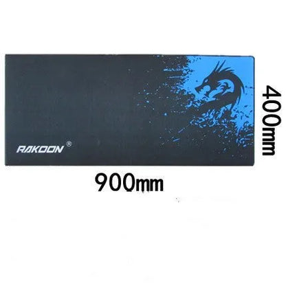 Single-sided gaming mouse pad with Seam Blue Dragon or Seam Green Dragon pattern, bagged table mat