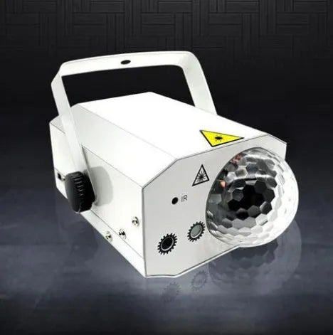 Black LED laser magic fan stage lighting equipment with remote control for KTV and bar installations