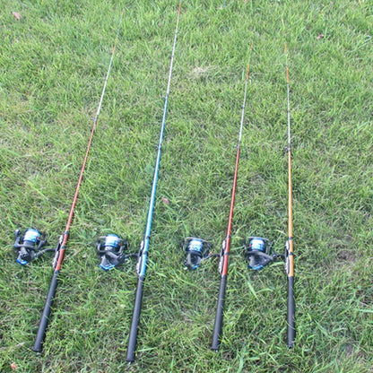 Blue FRP fishing rod boat raft rod with hard tuning, lengths 1.5m and 1.3m