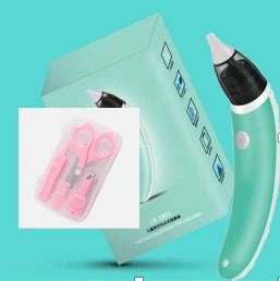 Electric Nasal Aspirator with Adjustable Suction Power and Soft Silicone Tips for Gentle Nasal Clearing in Babies
