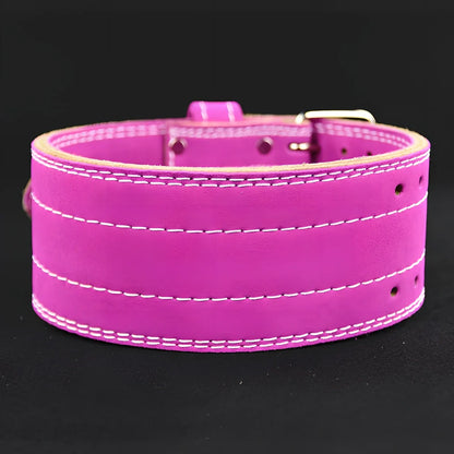 Four-layer cowhide leather sports fitness belt for weightlifting support