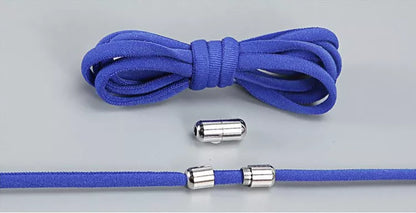 Lazy Laces shoe laces with metal buckles in various colors for a secure fit