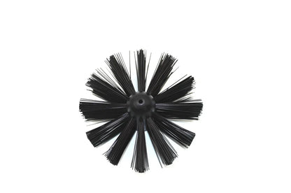 Dryer vent cleaning brush with extendable rods and 100mm synthetic brush head for lint removal